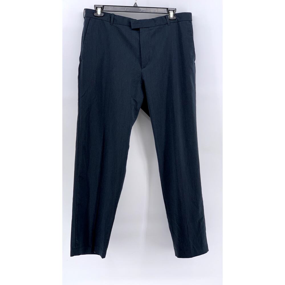 VAN HEUSEN Flex Men's Navy Solid Straight Leg Pants SZ 38X32